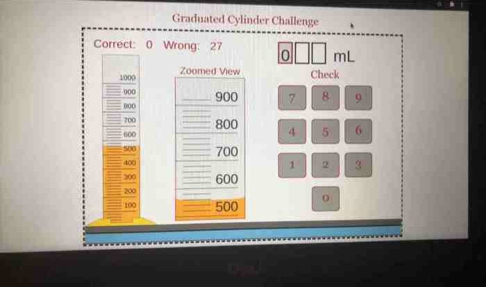 Graduated cylinder challenge answers key