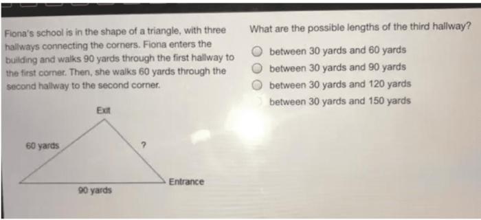 What are the possible lengths of the third hallway